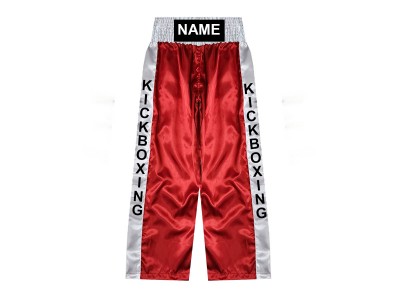 Op maat lange Kickboksbroek : KNPANTS-001-Rood