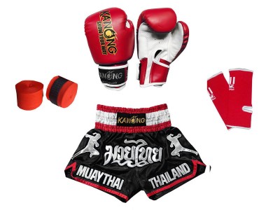 Muay Thai kickboksset  kind : 133-Rood